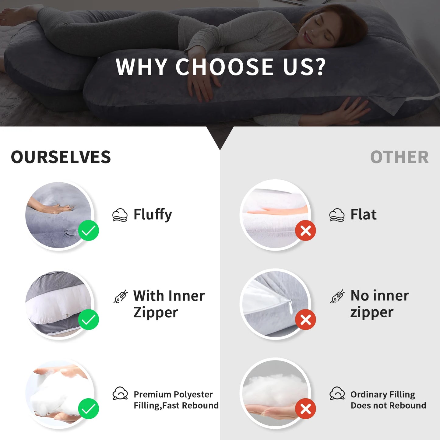 Cozy Cloud Maternity Pillow